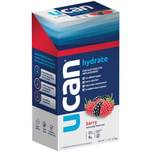 Image of UCAN Hydrate Berry 12 Sachets box